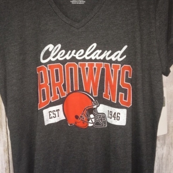 NWT NFL Cleveland Browns Dark Grey Tee - Picture 2 of 5